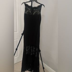 black lace dress